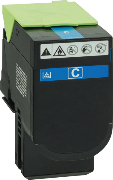 Cyan Rebuilt Toner für Lexmark CS421, CX421, CX522