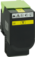 Gelb Rebuilt Toner für Lexmark CS421, CX421, CX522