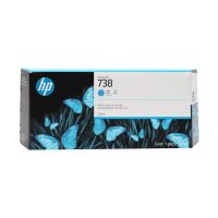 HP 738 300-ml Cyan DesignJet ink  • 676M6A