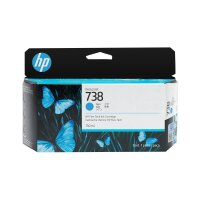 HP 738 130-ml Cyan DesignJet ink  • 498N5A