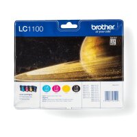 Brother Ink B/C/M/Y Pages 450 and 325  • LC-1100VALBP