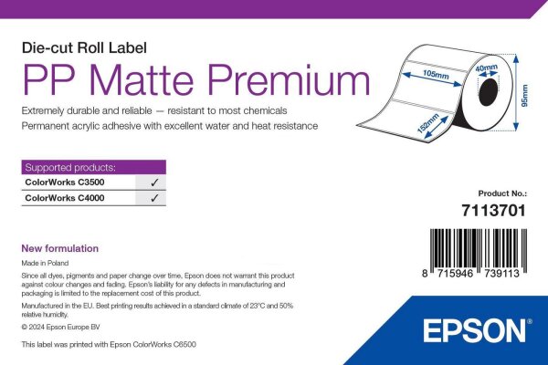 Epson Printer Label White  • 7113701