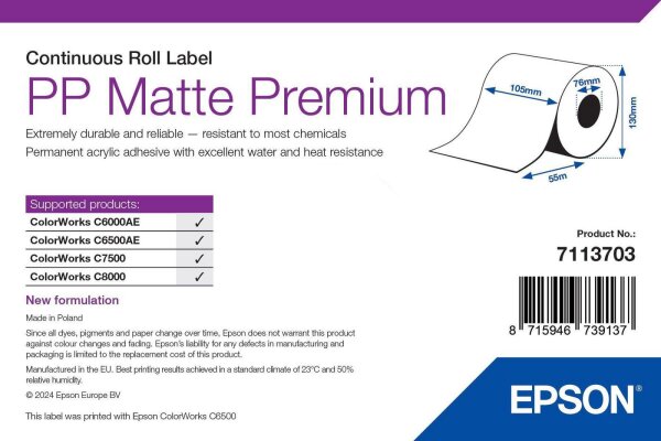Epson Printer Label White  • 7113703