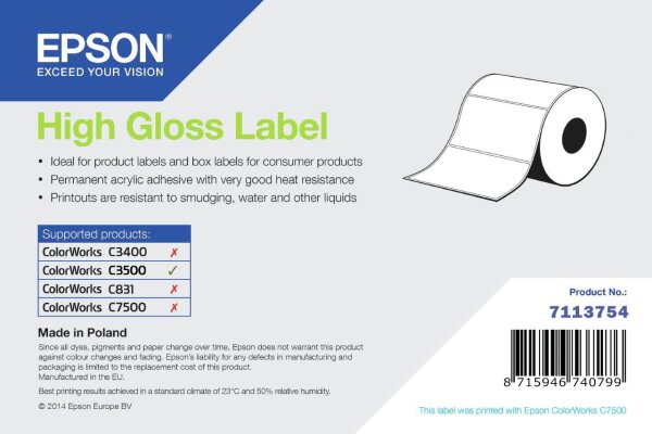 Epson High Gloss Label - Continuous  • 7113754