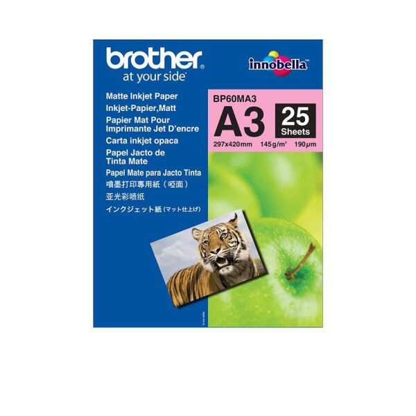 Brother 25 sheets matt A3 • BP60MA3