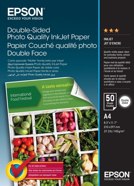 Epson DS Photo Inkjet Paper A4 50SH • C13S400059