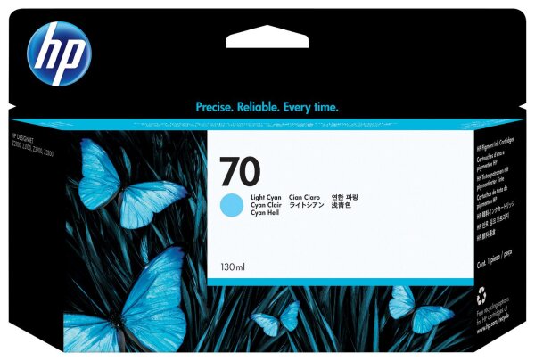 HP Ink Light Cyan 130 ml. • C9390A
