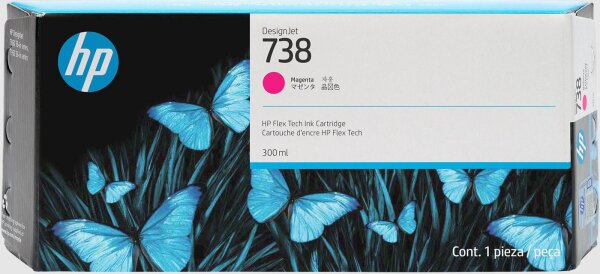 HP 738 300-ml Magenta DesignJet  • 676M7A