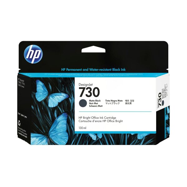 HP Ink/730 130ml Matte BK • P2V65A