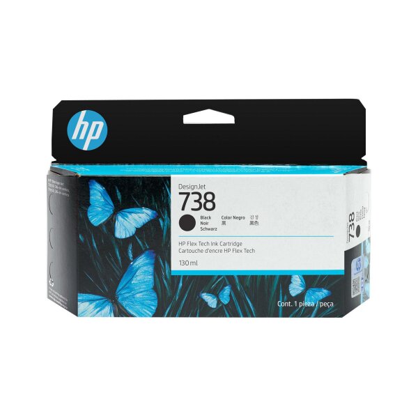 HP 738 130-ml Black DesignJet  • 498N4A