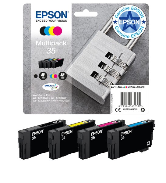 Epson Padlock Multipack 4-Colours  • C13T35864020