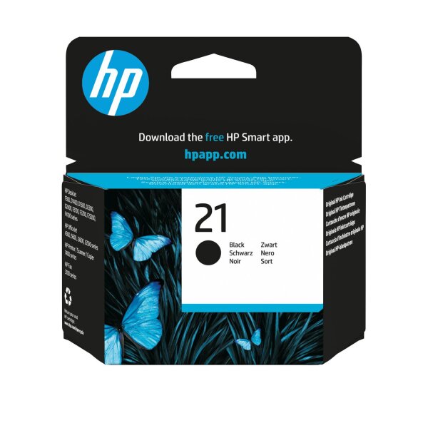 HP Ink Black, 9ml No. 21  • C9351AE#UUS