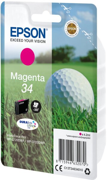 Epson 34 Ink Magenta 4,2ml Blister • C13T34634020