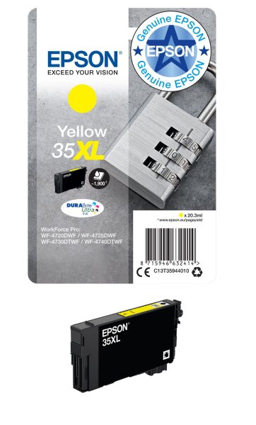 Epson Padlock Singlepack Yellow  • C13T35944020