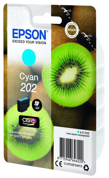 Epson Singlepack Cyan 202 • C13T02F24020