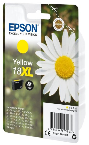Epson 18XL ink cartridge yel • C13T18144012