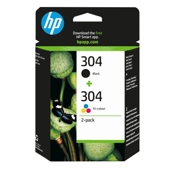 HP 304 2-Pack Black/Tri-Color  • 3JB05AE#UUS