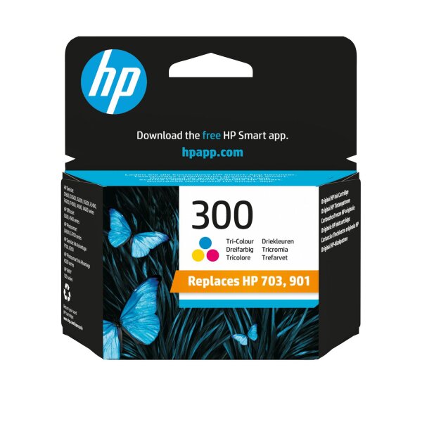 HP INK CARTRIDGE NO 300 C/M/Y • CC643EE#ABE