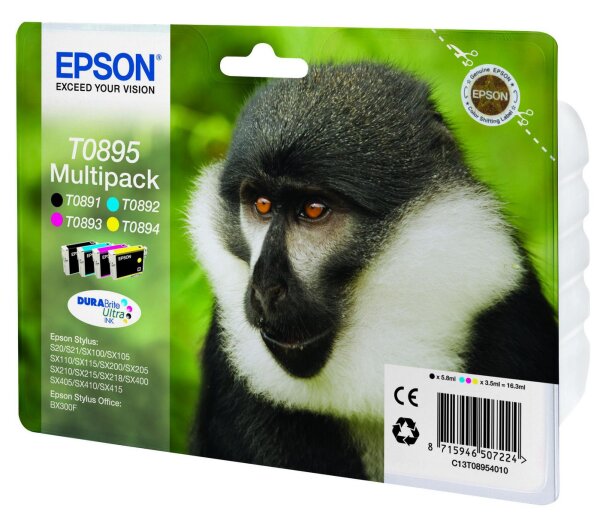 Epson Ink B/C/M/Y • C13T08954010