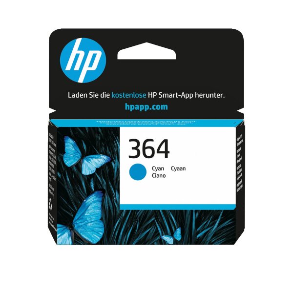 HP 364 Cyan Original Ink  • CB318EE#BA3