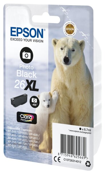 Epson 26XL ink cartr photo • C13T26314012