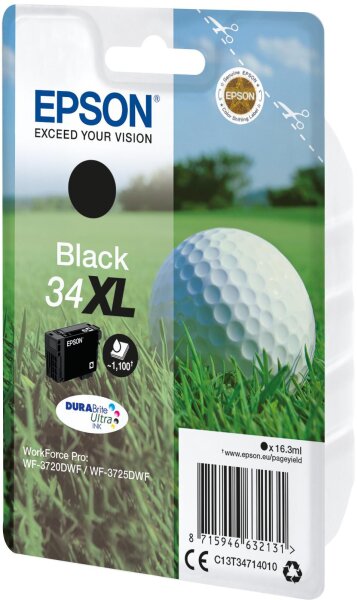 Epson 34XL Ink Black 16,3ml Blister • C13T34714020