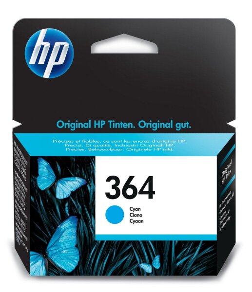 HP Ink Cyan, 8ml No. 364  • CB318EE#ABB