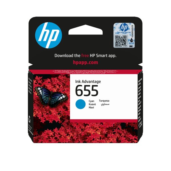 HP 655 Cyan Original Ink  • CZ110AE#BHK