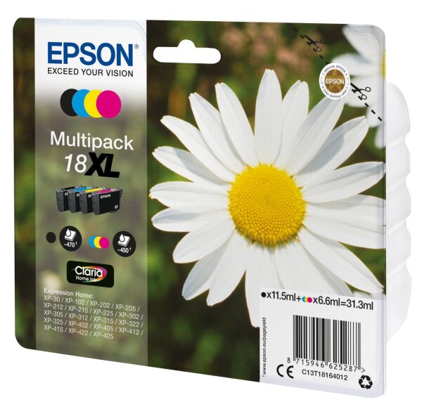 Epson XP30/302/405 Pack Of 4 Inks • C13T18164012