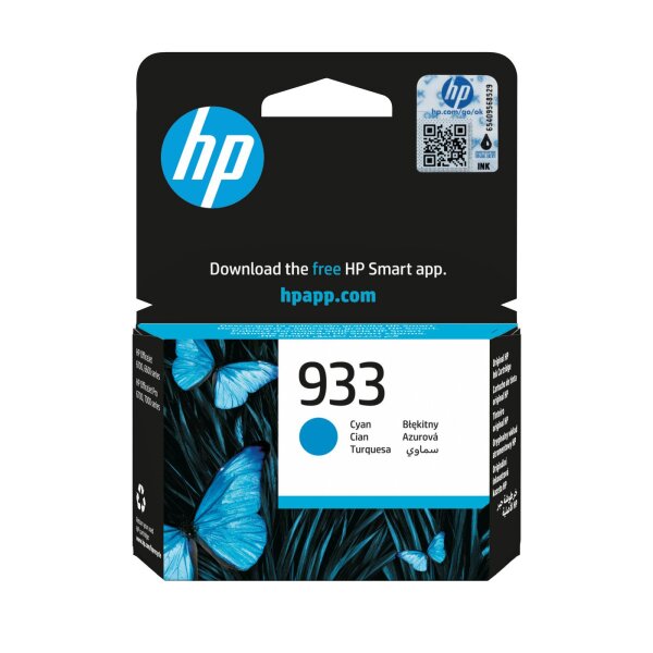HP 933 Cyan Original Ink  • CN058AE