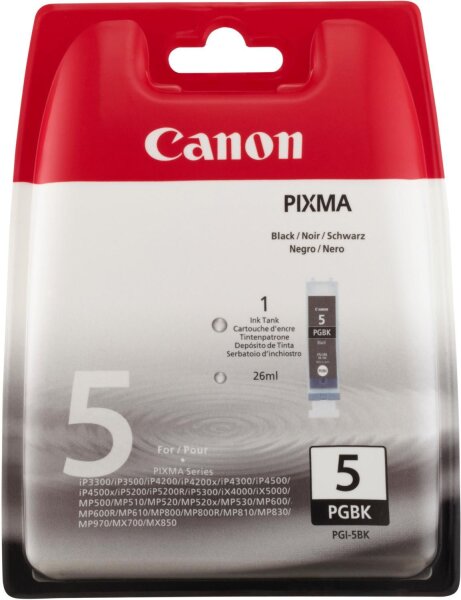 Canon Ink Black PGI-5BK • 0628B029