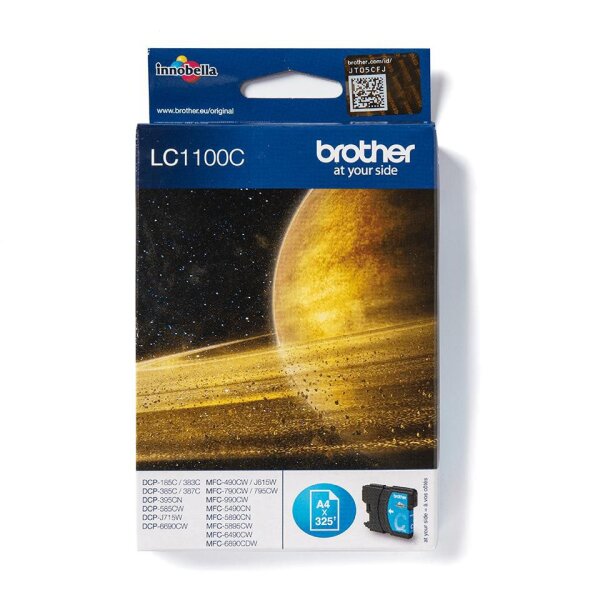 Brother Ink Cyan, 8mlStandard capacity • LC-1100C