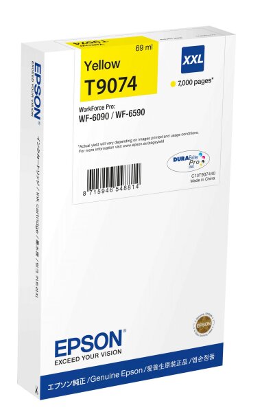 Epson Wf-6Xxx Ink Cartridge Yellow  • C13T90744N