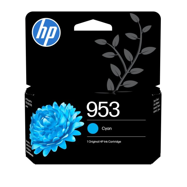 HP 953 Cyan Original Ink  • F6U12AE