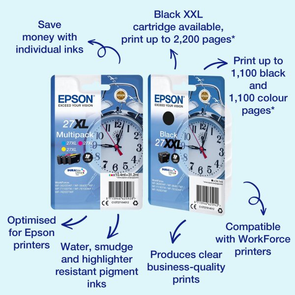 Epson 27XL ink cartridge yel • C13T27144012