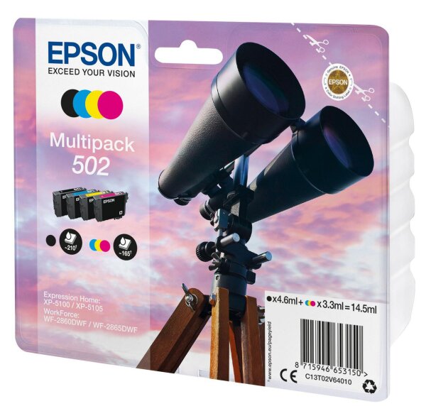 Epson Multipack 4-colours 502 Ink • C13T02V64020