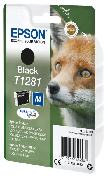 Epson T1281 ink cartridge blk • C13T12814012