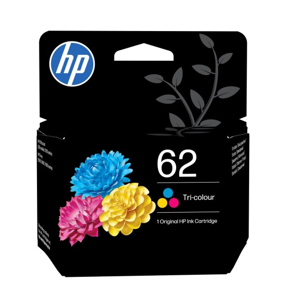 HP 62 Tri-Color Original Ink  • C2P06AE#30N