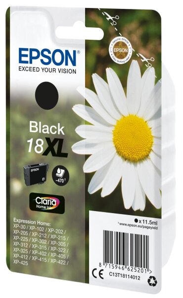 Epson 18XL ink cartridge blk • C13T18114022