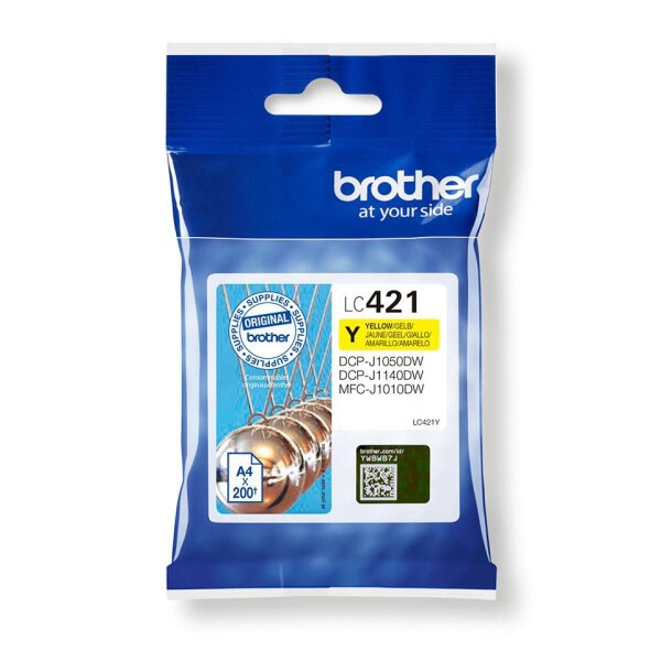 Brother Lc-421Y Ink Cartridge 1 Pc(S)  • LC421Y