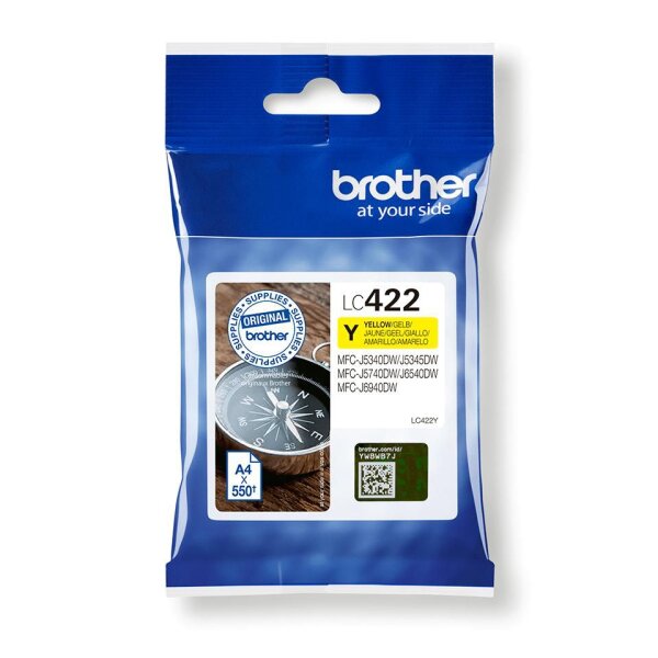 Brother Ink Cartridge 1 Pc(S)  • LC-422Y