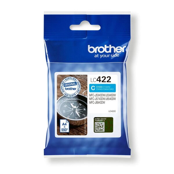 Brother Lc-422C Ink Cartridge 1 Pc(S)  • LC422C