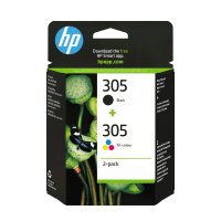 HP 305 2-Pack Tri-Color/Black  • 6ZD17AE#30N