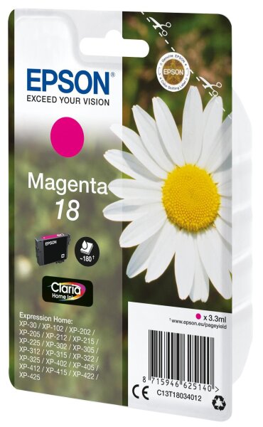 Epson XP30/102/202/302/405 Magenta • C13T18034012