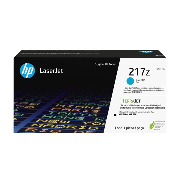 HP 217Z Ultra High Yield Cyan  • W2171Z