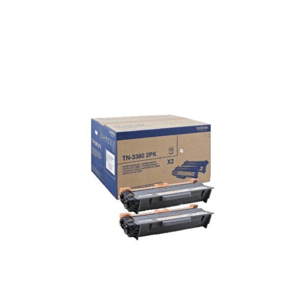 Brother TN-3380 TWIN TONER BLACK 2 Pcs • TN3380TWIN