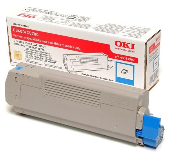 OKI Toner Cyan • 43381907