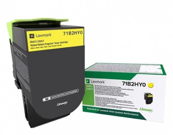 Lexmark Toner Yellow Return Program • 71B2HY0