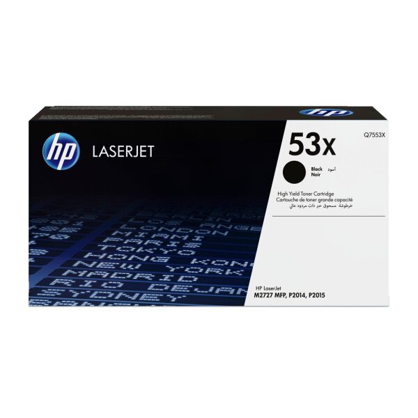 HP Toner Black High Capacity • Q7553X