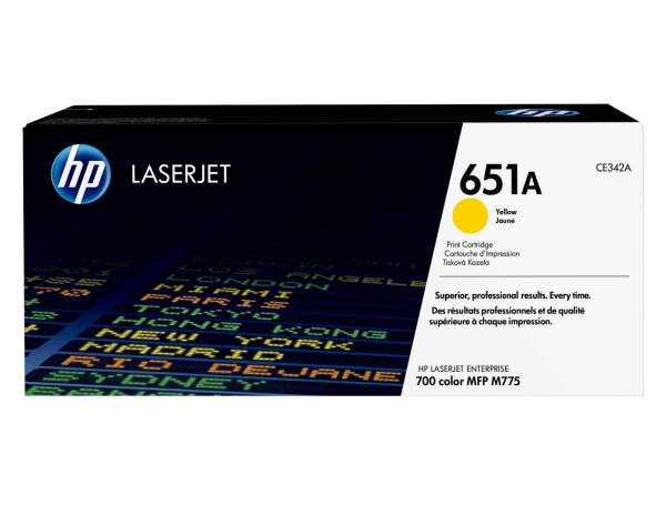 HP Toner Yellow No. 651A • CE342A